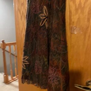 Midnight Velvet Lace Maxi-skirt